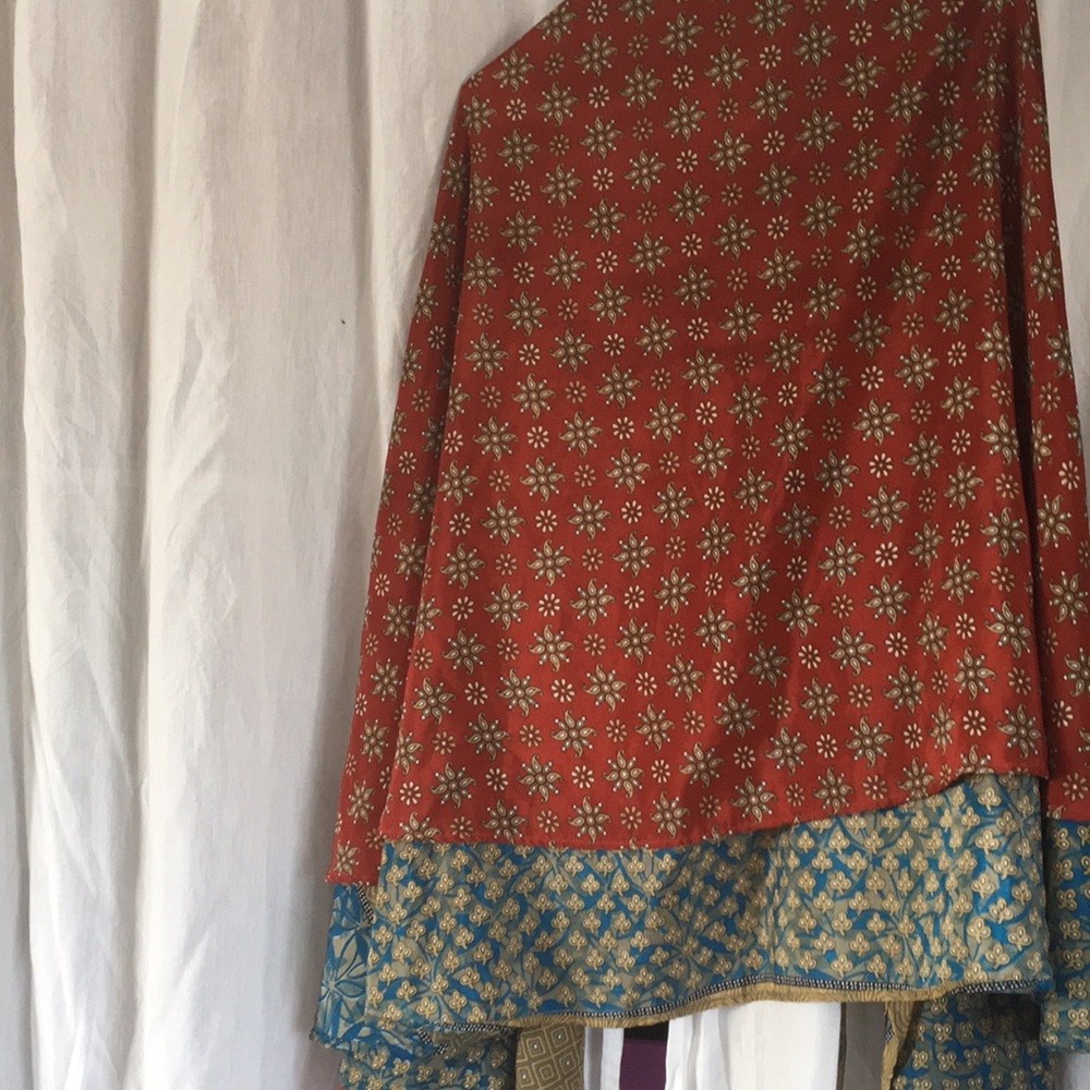 Boho Wrap patterned skirt